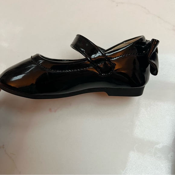 PANDANINJIA sz 5T patent Mary Jane ballet flat with bow and rubber sole - Picture 8 of 10